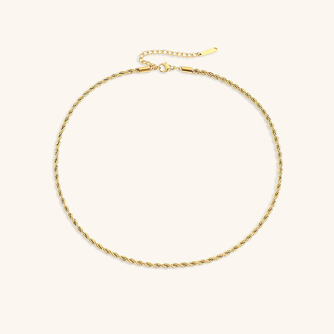 Bianca Rope Chain Gold Necklace