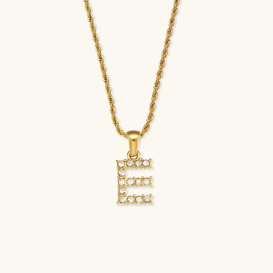 Maeve Letter Initial Diamond Necklace