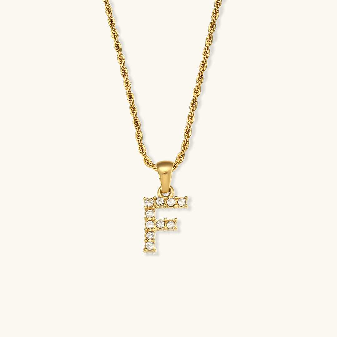 Maeve Letter Initial Diamond Necklace