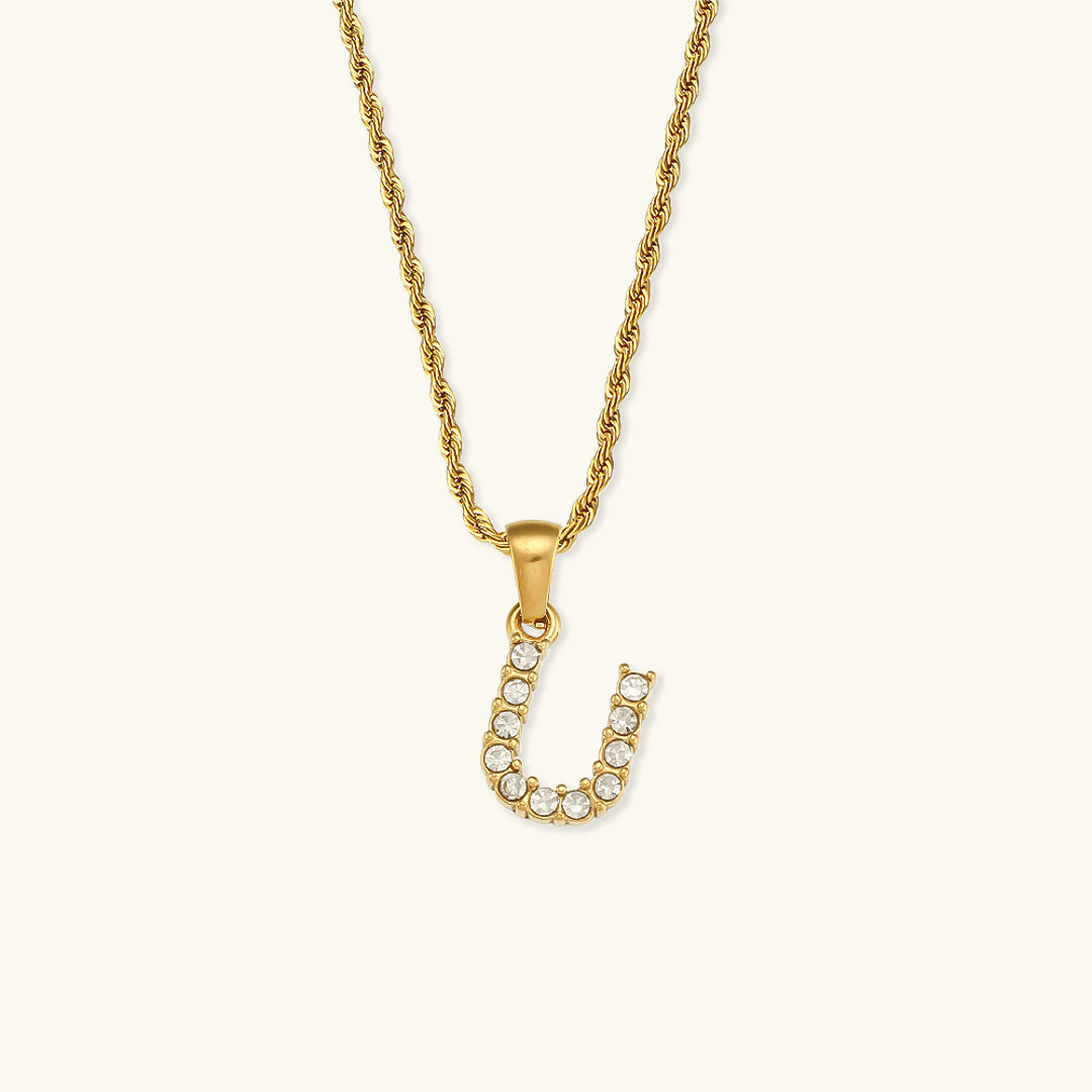 Maeve Letter Initial Diamond Necklace