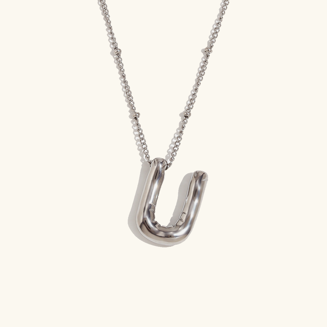 Balloon Gold Initial Necklace